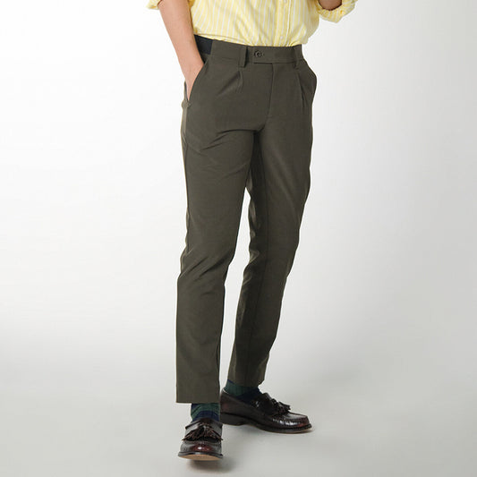 era-won กางเกงขายาว เอวยางยืด รุ่น GOLF FABRIC PANTS (065V9) สี Olive