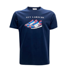 Guy Laroche เสื้อยืดสกรีนลายรองเท้า เนื้อผ้า Cotton100% มีให้เลือก3สี (DKT6202P3)