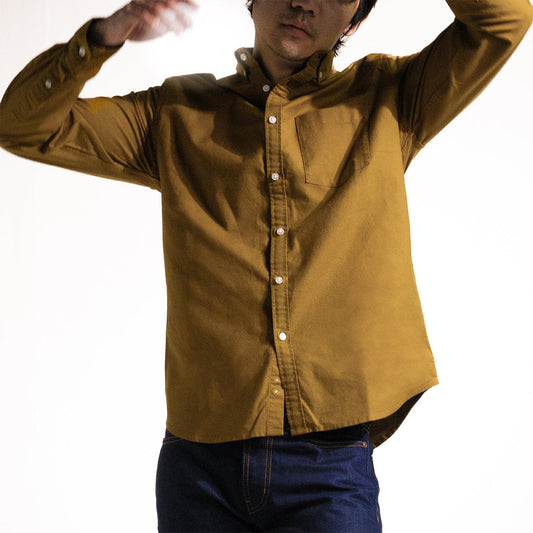 era-won เสื้อเชิ้ต คอปก แขนยาว Oxford Shirt Signature สี Mustard