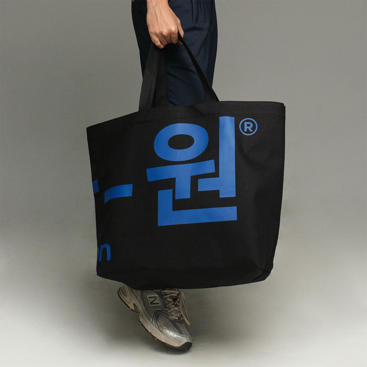 era-won ถุงผ้า Jumbo (limited edition) KOREA BAG กระเป๋าผ้า สี Lightsabor blue