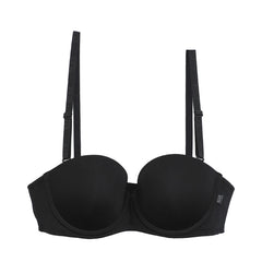 ELLE lingerie Molded bra ยกทรงมีโครง เสริมฟองน้ำ รูปแบบครึ่งเต้าสายบ่าถอดได้ - LB9515