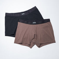 era-won กางเกงใน Zinc Plus Anti-bacteria Underwear ทรง Trunks 2 ชิ้น สี Black/Brown (1 แพ็ก มี 2 ตัว)