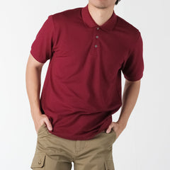 era-won เสื้อโปโลแขนสั้น ทรงสลิม Polo Shirt สี Maroon