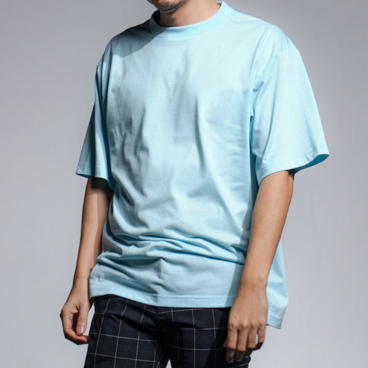 era-won เสื้อยืด Oversize T-Shirt สี Light Blue (คอชั้นเดียว)