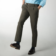 era-won กางเกงขายาว เอวยางยืด รุ่น GOLF FABRIC PANTS (065V9) สี Olive