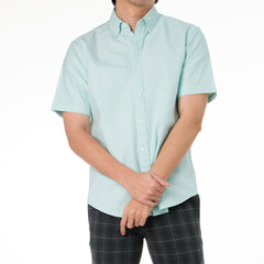 era-won เสื้อเชิ้ต รุ่น Oxford Short-Sleeved Shirt Wisdom สี GREEN LONDON