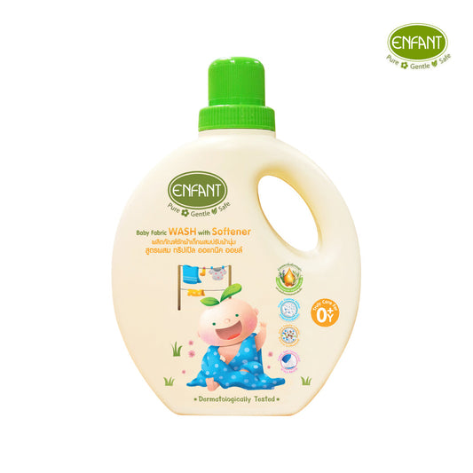 Enfant อองฟองต์ Baby Fabric Wash With Softener ผลิตภัณฑ์ซักผ้าเด็กผสมปรับผ้านุ่ม 1,000ml.