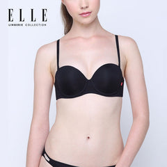 ELLE lingerie Molded bra ยกทรงมีโครง เสริมฟองน้ำ รูปแบบครึ่งเต้าสายบ่าถอดได้ - LB9515