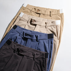 era-won กางเกงขายาว เอวยางยืด รุ่น GOLF FABRIC PANTS (065V8) สี Dark Beige