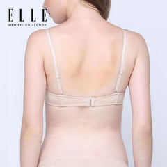 ELLE lingerie Molded bra ยกทรงมีโครง เสริมฟองน้ำ รูปแบบครึ่งเต้าสายบ่าถอดได้ - LB9515