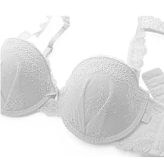 ELLE lingerie Molded bra ยกทรงรูปแบบครึ่งเต้าสายบ่าแต่งลูกไม้ถอดได้ - LB6565