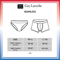 GUY LAROCHE กางเกงในชาย รุ่น Seamless แพค 1 ตัว โลโก้ GL (JUS6908R2)