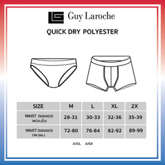 Guy Laroche กางเกงในชายรุ่นขายดี ทรง BIKINI แพค 1 ตัว (JUS5945S3)