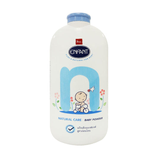 ENFANT อองฟองต์ Organic Moisture Nature ออร์แกนิก มอยซ์เจอร์ แป้งอองฟองต์สูตร สีฟ้า 400 g.