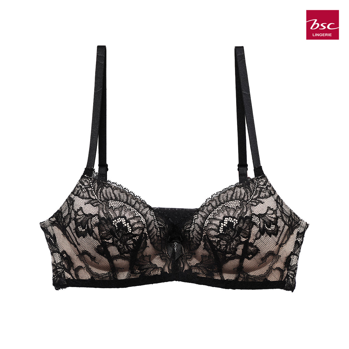 BSC Lingerie ชุดชั้นในลูกไม้เซ๊กซี่ รูปแบบ Sexy Bra Non wine Form lining บราไม่มีโครง BB3119