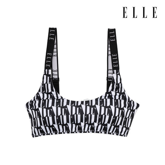 ELLE LINGERIE | ชุดชั้นในสไตล์ SPORT LOOK คอลเลคชั่นลายพิมพ์โลโก้กราฟฟิค สีเหลือง | LB4726