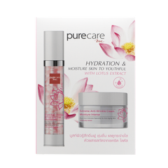 BSC Pure Care (บีเอสซี เพียวแคร์) HYDRATION & MOISTURE SKIN TO YOUTHFUL WITH LOTUS EXTRACT 30gx2