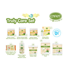 Enfant อองฟองต์ Truly Care Set ทรูลี่แคร์เซ็ต เซ็ตอุปกรณ์ทำความสะอาดสำหรับเด็ก ใช้ได้ตั้งแต่เด็กแรกเกิด 1เซ็ต/10ไอเทม