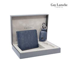 Guy Laroche Giftset กระเป๋าสตางค์พับสั้น + พวงกุญแจ รุ่น MGG0111K - สีกรมท่า