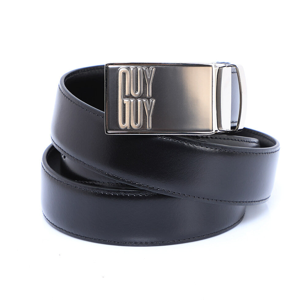 Guy Laroche เข็มขัดหนังผู้ชาย ( สีดำ ) - DB54002S3BB