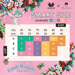 Wacoal x Phannapast: “Candy Wrappers Collection” บังทรงสวมหัว สายเดี่ยว พิมพ์ลาย Ranibow Sue รุ่น WH4N07 - BigxShow