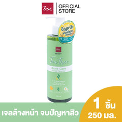 HONEI V BSC TEA TREE ACNE CARE FACIAL CLEANSER ฮันนี่ วี บีเอสซี ที ทรี แอคเน่ แคร์ เฟเชียล คลีนเซอร์ เจลล้างหน้า ดูแลผิวที่มีแนวโน้มเป็นสิวง่าย