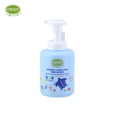 ENFANT (อองฟองต์) ดีไซน์ใหม่ลายเต่า แชมพูและอาบน้ำ ORGANIC PLUS SHAMPOO & BODY WASH FOAM MOUSSE ใช้ได้ตั้งแต่แรกเกิด