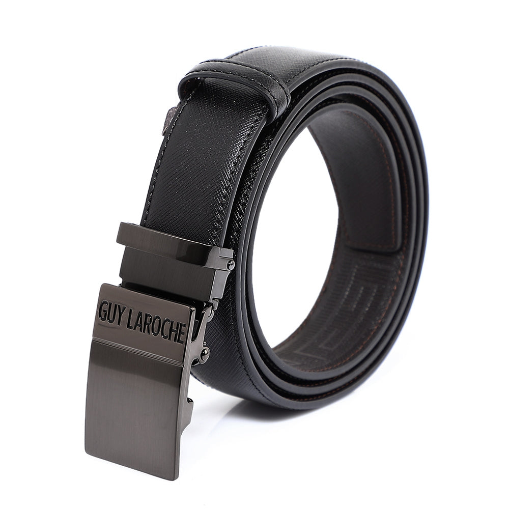 Guy Laroche เข็มขัดหนังผู้ชาย ( สีดำ ) - BB51034S3BL