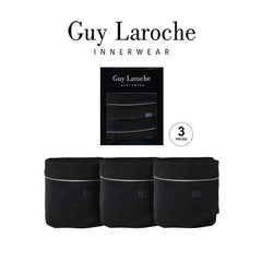 Guy Laroche กางเกงในชาย Pack 3 ชิ้น - สีดำ ( Cotton + Spandex ) JUS4019R5BL