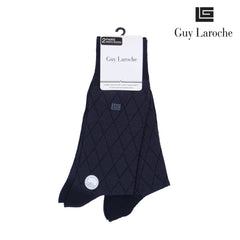 Guy Laroche ถุงเท้าข้อยาว สีดำ Free Size แพ็ค 2 คู่ (JSB1989S3BLP2)