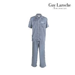 Guy Laroche ชุดนอนผ้าซาติน แขนสั้น ขายาว พิมพ์ลาย มีให้เลือก 3 สี (JPP7517S4)