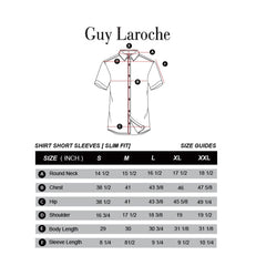 Guy Laroche เสื้อเชิ้ตลำลองแขนสั้นทรง SLIM FIT มีให้เลือก 2 สี สีฟ้า และ สีแดง (BAC9201S3)