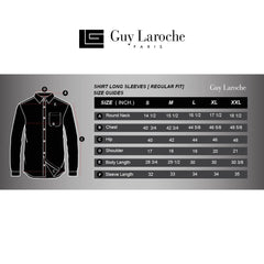 Guy Laroche เสื้อเชิ้ตทำงานแขนยาวทรง REGULAR FIT สีดำ BAP6170R3