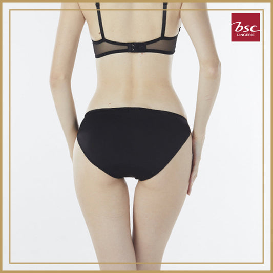 BSC Lingerie Panty กางเกงชั้นในเซ็กซี่ รูปเเบบ บิกินี่ สีดำ - BU1370_BL