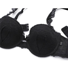 ELLE lingerie Molded bra ยกทรงรูปแบบครึ่งเต้าสายบ่าแต่งลูกไม้ถอดได้ - LB6565