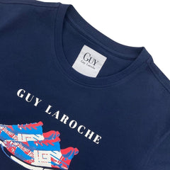 Guy Laroche เสื้อยืดสกรีนลายรองเท้า เนื้อผ้า Cotton100% มีให้เลือก3สี (DKT6202P3)