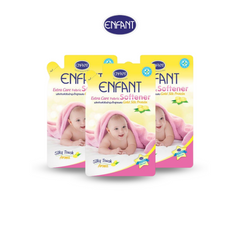 Enfant อองฟองต์ Extra Care Fabric Softener Gold Silk Protein ผลิตภัณฑ์ปรับผ้านุ่มสำหรับเด็กแรกเกิดและถนอมผิวบอบบาง สูตรผสม Gold Silk Protein 700 ml. 1แพ็ค/3ซอง